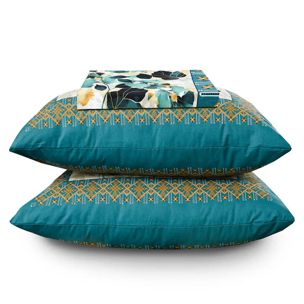 Sigma 4Pcs Cotton Printed Bedsheet Set | Soft, Breathable & Durable Bedding