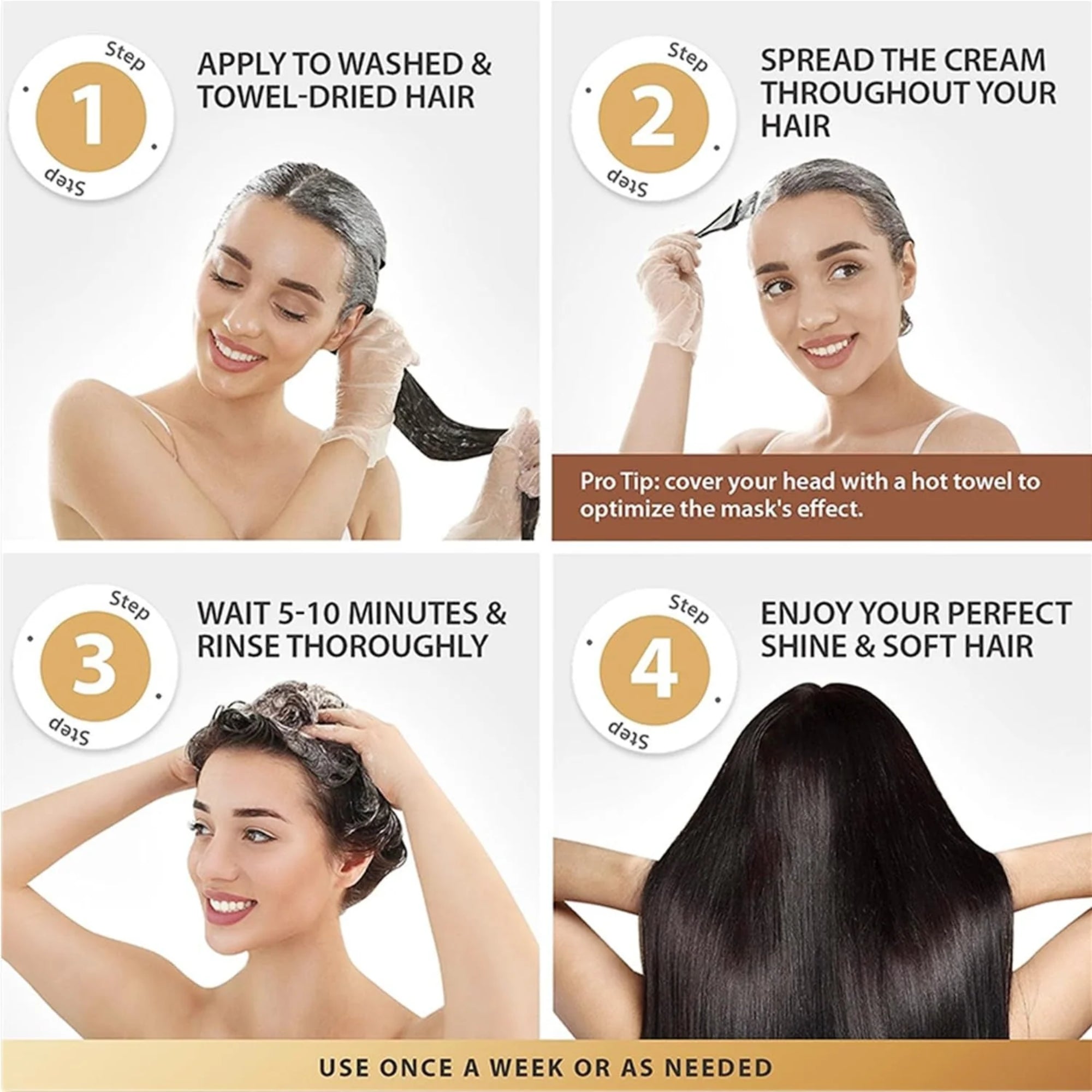 Karseell Collagen Deep Repair Hair Mask 500ml | Argan Oil & Collagen for Smooth, Shiny Hair