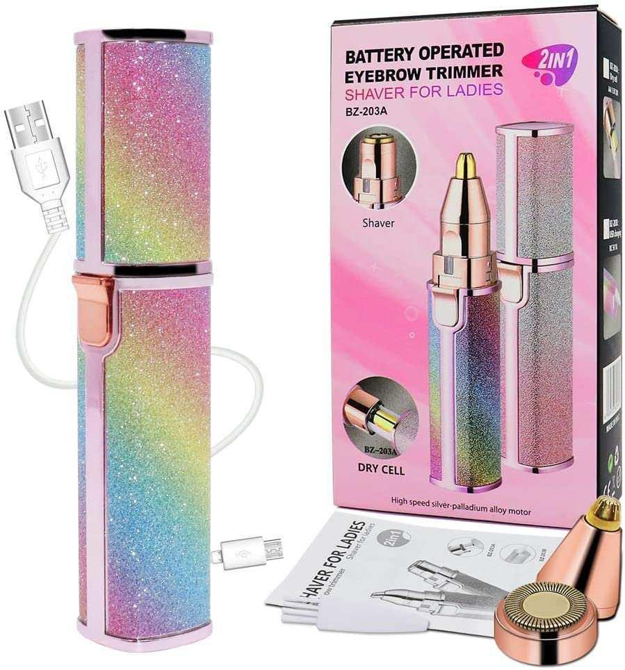Flawless 2in1 Eyebrow Trimmer and Hair Remover For Women