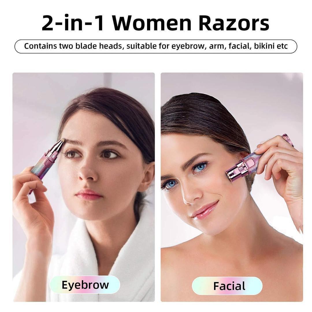 Flawless 2in1 Eyebrow Trimmer and Hair Remover For Women