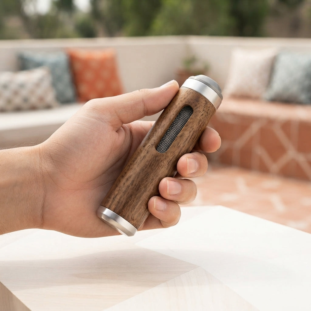 Portable Wood Ashtray - Smoke-Free Convenience Anywhere